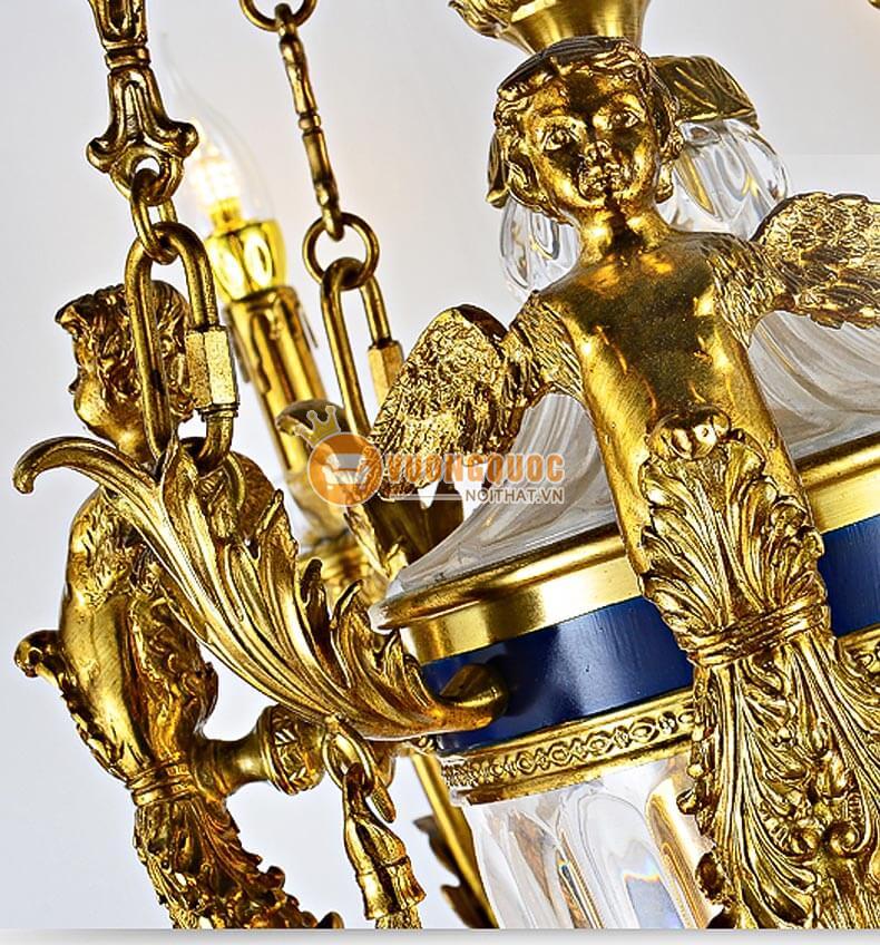 Đèn chùm đồng nhập khẩu đẹp abr149-9